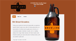Desktop Screenshot of 5thstreetgrowlers.com